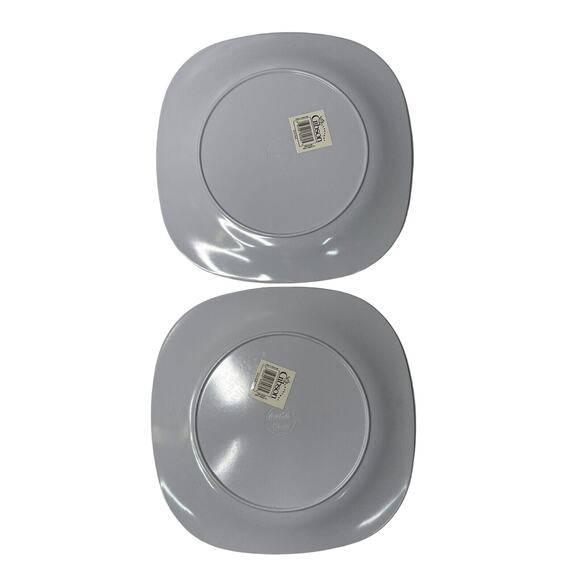 Set of 2 Coca Cola Plastic Square Plates Dishes by Gibson Vintage Collectibles - Picture 2 of 9